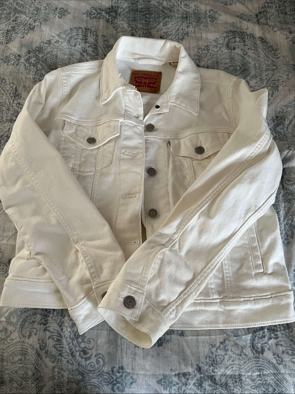 Levi's White Denim Trucker Jacket